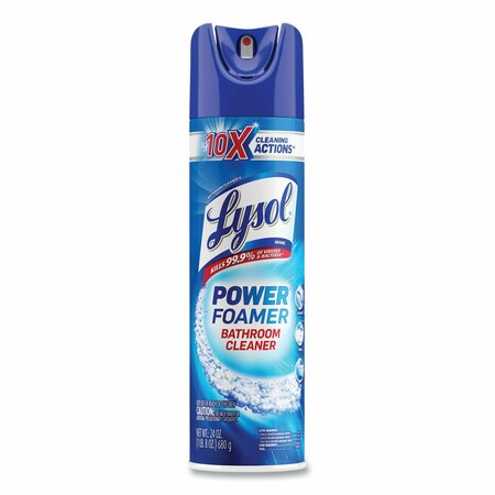 LYSOL Power Foam Bathroom Cleaner, 24 oz Aerosol Spray 19200-02569